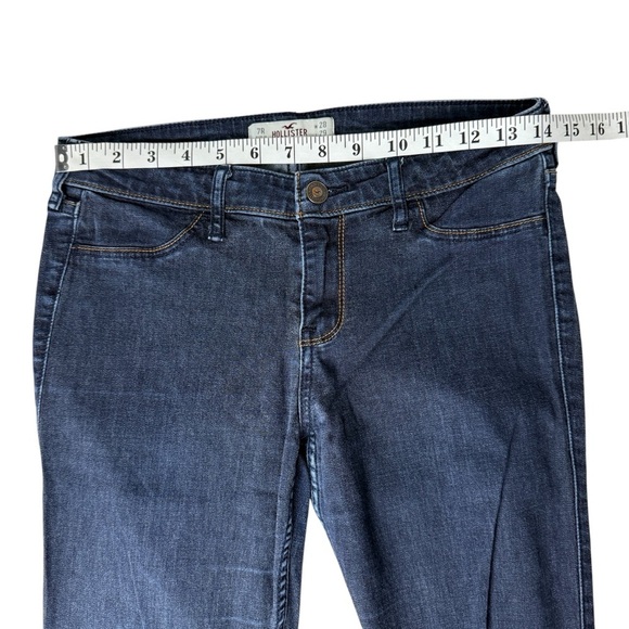 Hollister Skinny Jeans Women's Jegging 7R (W28/L29) Dark Wash Low Rise 90s Y2K - Picture 4 of 7